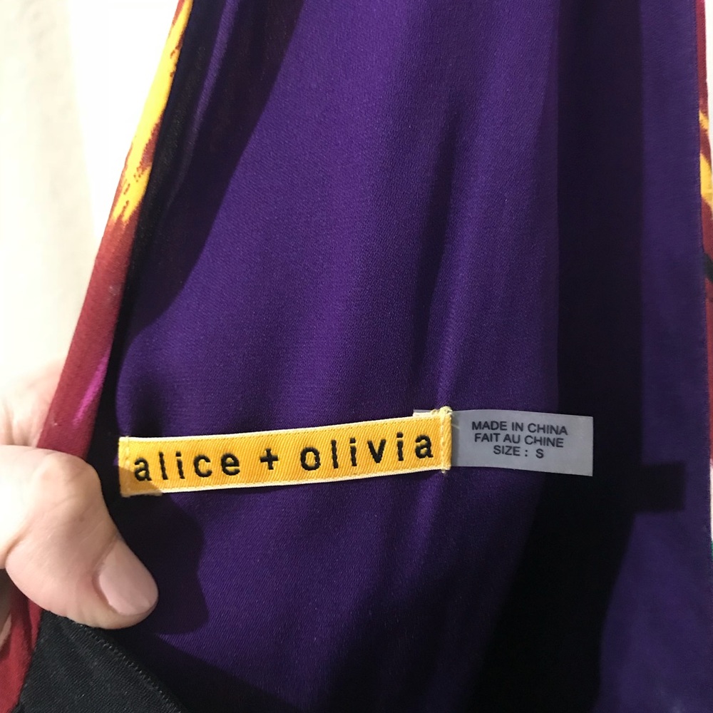Alice + Olivia tribal print dress with back detail
